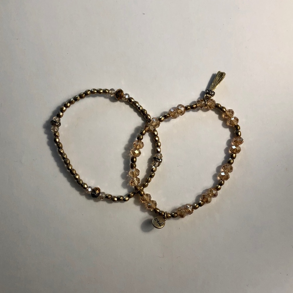 Pair of Chloe + Isabel elastic bracelets